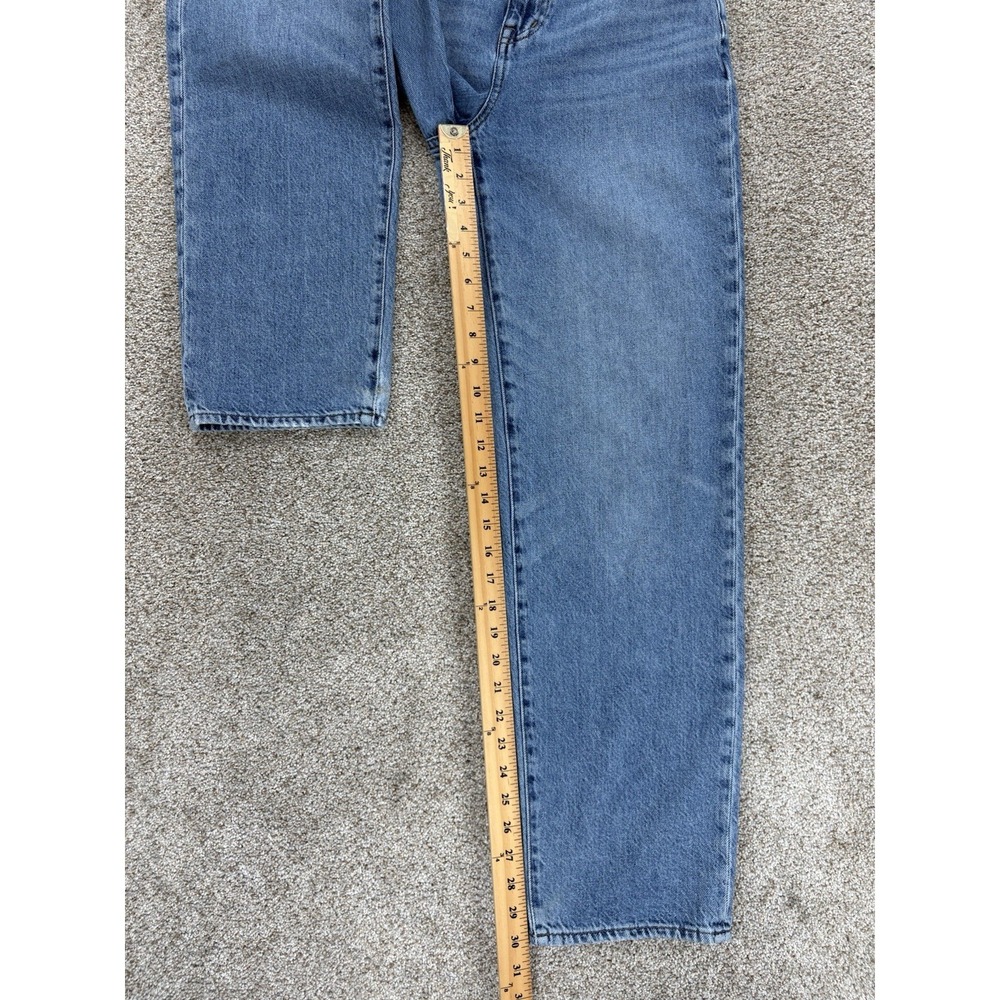 Madewell Baggy Straight Fit Jean Womens 26 Blue Light Wash High Rise 100% Cotton - Picture 11 of 13